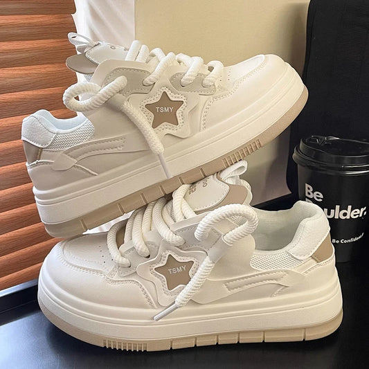 Lina – Comfortabele Platform Sneakers met Sterdesign