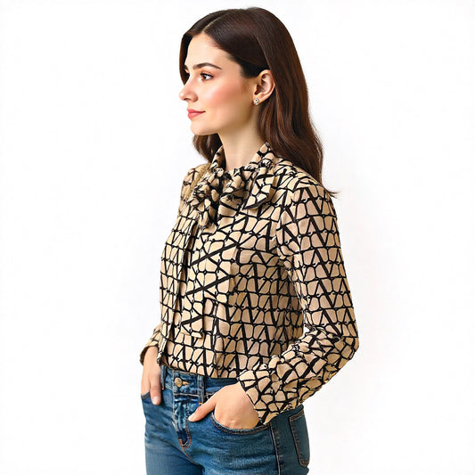 Dames blouse nieuw binnen – zijaanzicht links – Brunelle